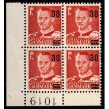 Marginalblok, postfrisk.